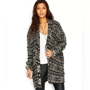 Free People front button Faire Isle Cardigan in size Med.